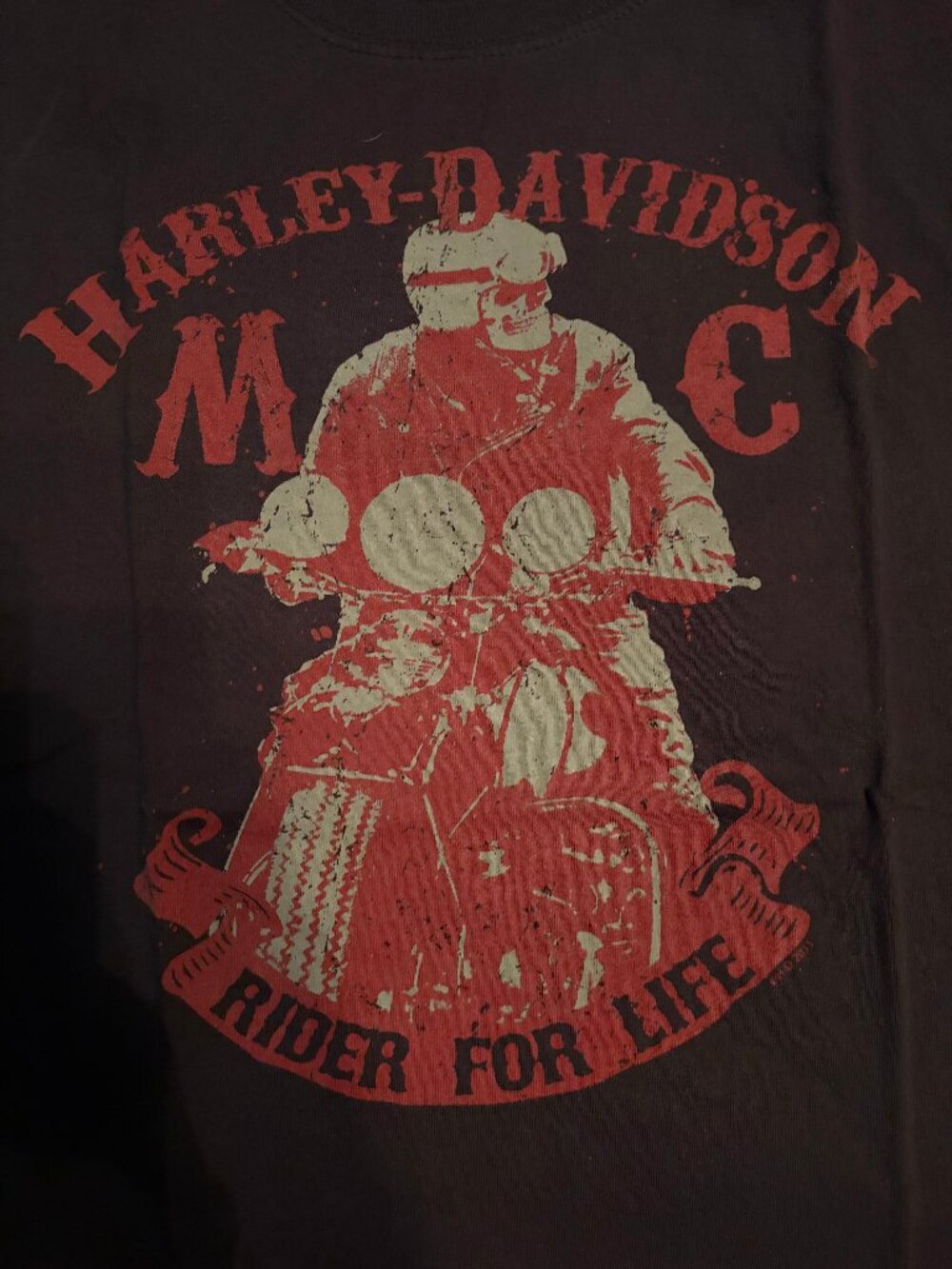 Vintage Worth Harley Davidson Kansas City tshirt BROWN- XL